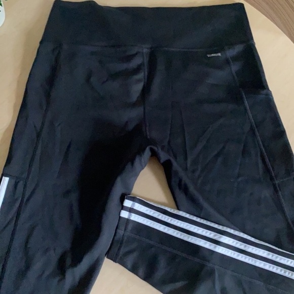 ADIDAS CLIMALITE HIGH RISE STRIPES 7/8 LEGGINGS S - Picture 5 of 16